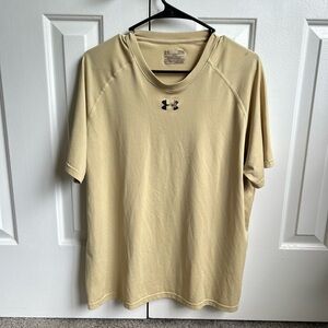 Under Armour Men's Beige Short Sleeve Tee